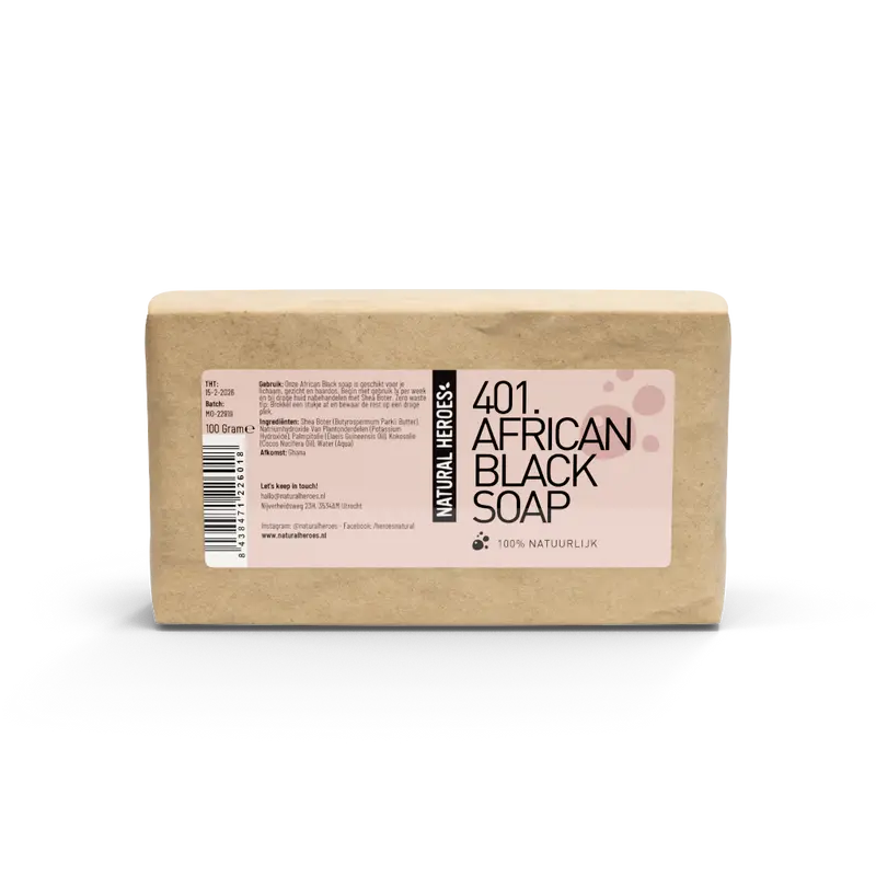 Natural Heroes: African Black Soap (100 Gram)