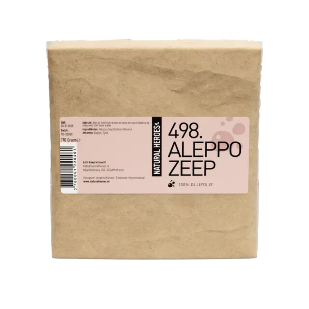 Natural Heroes: Aleppo-Seife (100% Olivenöl) 200 Gramm