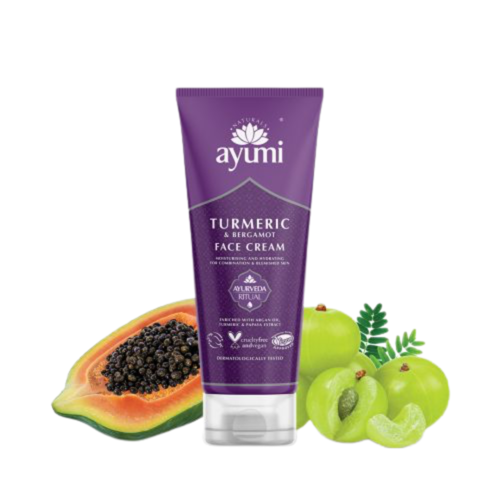 Ayumi Gesichtscreme, Kurkuma & Bergamotte 100 ml