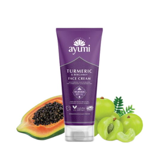 Ayumi gezichtscrème, Turmeric & Bergamot 100 ml